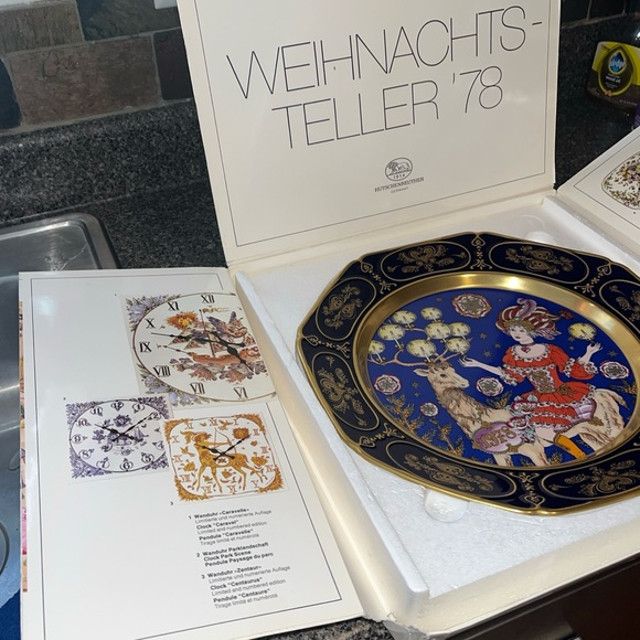 1978 Hutschenreuther Weihnachts-Teller Goddess of Christmas Plate by Ole Winther - Picture 6 of 12